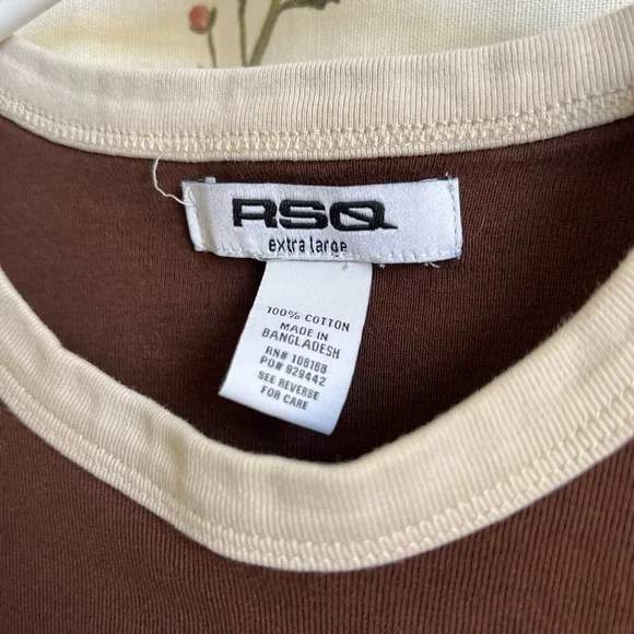 Tilly’s RSQ Brown Tank Top with Floral Print - Picture 3 of 3